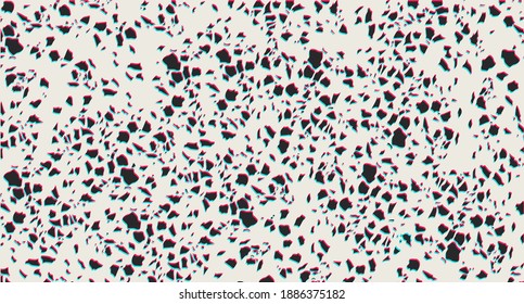 Terrazzo pattern. Venetian terrazzo imitation seamless pattern. Marble texture with stone fragments. Vector illustration