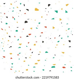 terrazzo pattern wallpaper Realistic raster texture of mosaic floor with natural stones, granite, marble, quartz, colorful glass, concrete. Trendy repeat design in pink, white and green color