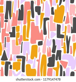 Terrazzo pinf pattern on white backgroung vector illustration flat desing