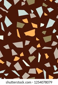 Terrazzo sealess vertical pattern. Flooring citchen vector design
