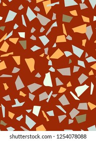 Terrazzo sealess vertical pattern. Flooring citchen vector design