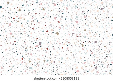 Terrazzo seamless background. Pastel-colored background.