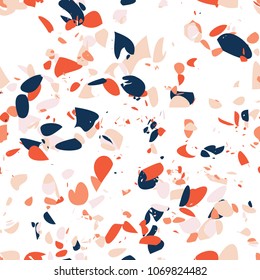 Terrazzo seamless pattern. Abstract background