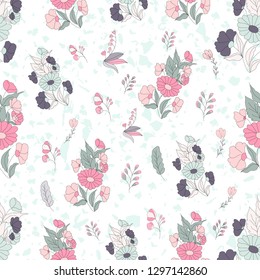 Terrazzo seamless pattern. Abstract background