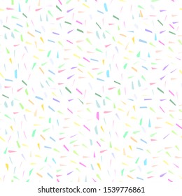 Terrazzo Seamless pattern abstract texture, traditional geometric flooring material, chips of marble granite. pastel colors on white background Can be used for Gift wrap, fabrics, wallpapers. Vector