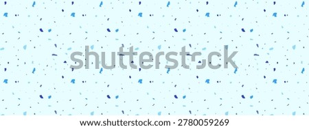 Terrazzo seamless pattern background, blue stone chips ceramic texture with different speckles