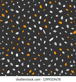 Terrazzo seamless pattern. Background for wall and floor covering design. Vector illustration.