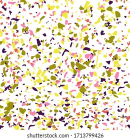 Terrazzo seamless pattern. Bright abstract background.