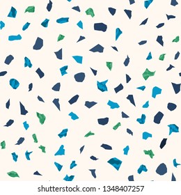 Terrazzo seamless pattern. Broken stone mosaic.