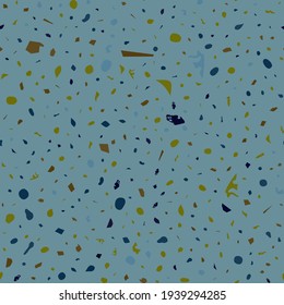 Terrazzo seamless pattern. Brown classic flooring texture. Bold background made of natural stones, granite, quartz, marble, and concrete. Radiant seamless terrazzo.