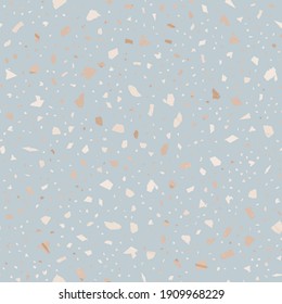 Patrón ininterrumpido de Terrazzo. Tejido de suelo clásico de tierra. Fondo clásico de piedra natural, granito, cuarzo, mármol y hormigón. Terrazzo ininterrumpido.
