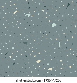 Terrazzo nahtloses Muster. Erdgeschoss klassische Bodenstruktur. Atemberaubender Hintergrund aus Natursteinen, Granit, Quarz, Marmor und Beton. Glamour nahtlose Terrazzo.