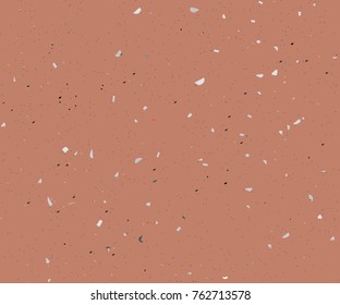 Terrazzo seamless pattern. Earthy colors.