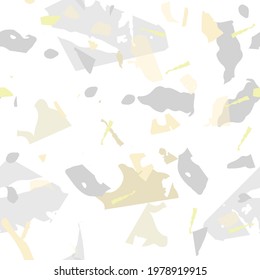 Terrazzo seamless pattern. Earthy  minimalistic floor tile for interior decoration.  Terrazzo  seamless pattern in cool colors.  Background made of natural stones, granite, quartz, marble, concrete. 