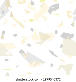 Terrazzo seamless pattern. Earthy  minimalistic floor tile for interior decoration.  Terrazzo  seamless pattern in cool colors.  Background made of natural stones, granite, quartz, marble, concrete. 