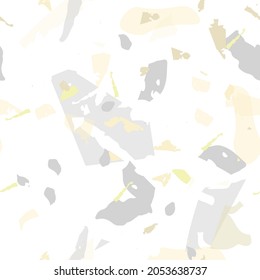 Terrazzo seamless pattern. Earthy  minimalistic floor tile for interior decoration.  Background made of natural stones, granite, quartz, marble, concrete.  Terrazzo  seamless pattern in cool colors. 