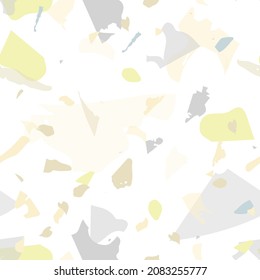 Patrón ininterrumpido de Terrazzo. Baldosas superficiales minimalistas para la decoración interior.  Fondo de piedra natural, granito, cuarzo, mármol, hormigón.  El terrazo es un patrón impecable en colores fríos. 
