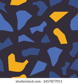 terrazzo seamless pattern, fabric motif, marble background