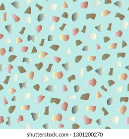 Terrazzo seamless pattern. Pattern ideal for wrapping paper, wallpaper, terrazzo flooring. Colorful vector illustration. EPS10