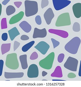 Terrazzo seamless pattern. Pattern ideal for wrapping paper, wallpaper, terrazzo flooring. Colorful vector illustration. EPS10