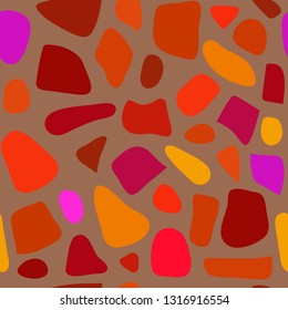 Terrazzo seamless pattern. Pattern ideal for wrapping paper, wallpaper, terrazzo flooring. Colorful vector illustration. EPS10