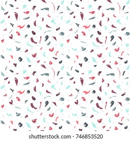 Terrazzo seamless pattern. Modern fabric texture. Abstract backdrop. Wallpaper. Vector illustration