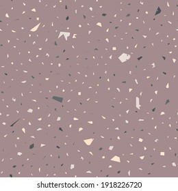 Terrazzo seamless pattern. Orange classic flooring texture. Breathtaking background made of natural stones, granite, quartz, marble, and concrete. Pretty seamless terrazzo.