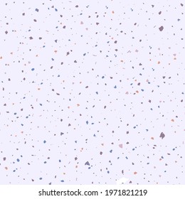Terrazzo seamless pattern. Pastel classic flooring texture. Brilliant background made of natural stones, granite, quartz, marble, and concrete. Bewitching seamless terrazzo.