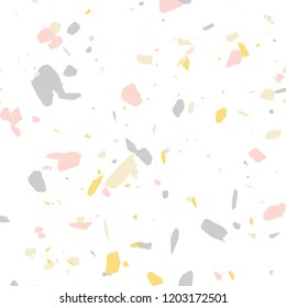 terrazzo seamless pattern. Pastel color vector background