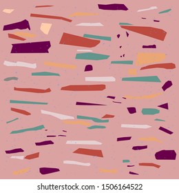 Terrazzo padrão sem costura. Cores pastel. Mármore.