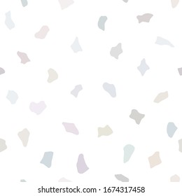Terrazzo seamless pattern. Pastel colors. Abstract background texture.