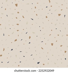 Terrazzo seamless pattern. Pastel colors background.