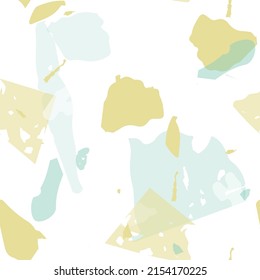 Terrazzo seamless pattern. Pastel  venetian  pavement imitation tile. Background made of natural stones, granite, quartz, marble, concrete.  Terrazzo  seamless pattern in cool colors. 