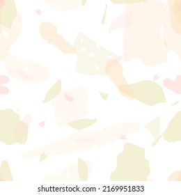 Terrazzo seamless pattern. Pastel  venetian  pavement imitation tile. Background made of natural stones, granite, quartz, marble, concrete.  Terrazzo  seamless pattern in cool colors. 