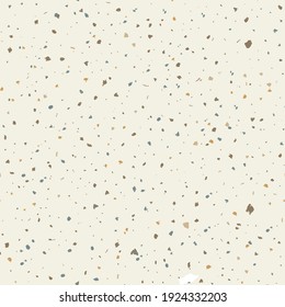 Terrazzo seamless pattern. Stone classic flooring texture. Brilliant background made of natural stones, granite, quartz, marble, and concrete. Elegant seamless terrazzo.