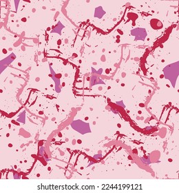 Terrazzo seamless pattern in trendy colors. Modern minimalist floor tile for interior decoration. Trendy abstract vector illustration