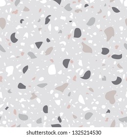 Terrazzo seamless pattern vector design