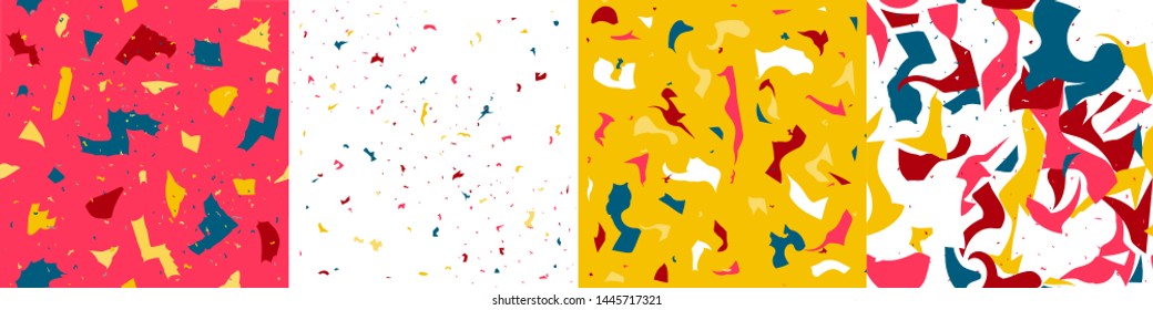 Terrazzo seamless pattern. Vector EPS 10.