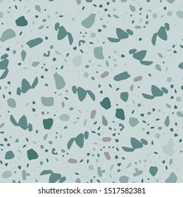 Terrazzo seamless pattern. Vector illustration for decor, print on fabric, paper, interior items.