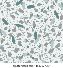 Terrazzo seamless pattern. Vector illustration for decor, print on fabric, paper, interior items.