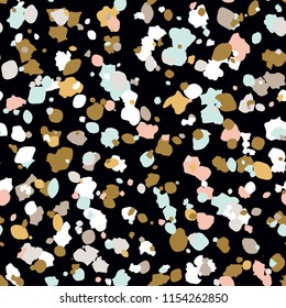 Terrazzo seamless pattern. Vector seamless pattern with pebbles and stone. Pattern ideal for wrapping paper, wallpaper, terrazzo flooring