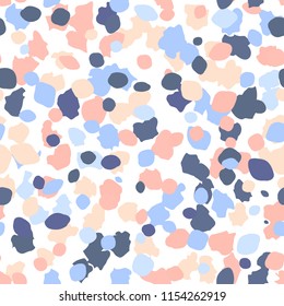 Terrazzo seamless pattern. Vector seamless pattern with pebbles and stone. Pattern ideal for wrapping paper, wallpaper, terrazzo flooring