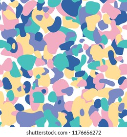 Terrazzo seamless pattern. Vector seamless pattern with pebbles and stone. Pattern ideal for wrapping paper, wallpaper, terrazzo flooring