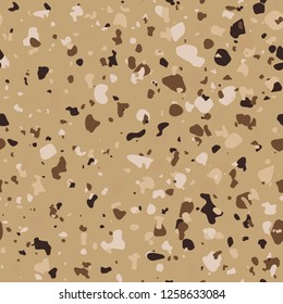 Terrazzo seamless pattern. Vector seamless pattern with pebbles and stone. Pattern ideal for wrapping paper, wallpaper, terrazzo flooring - Vector