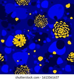 Terrazzo seamless pattern. Vector seamless pattern with pebbles and stone. Pattern ideal for wrapping paper, wallpaper, terrazzo flooring