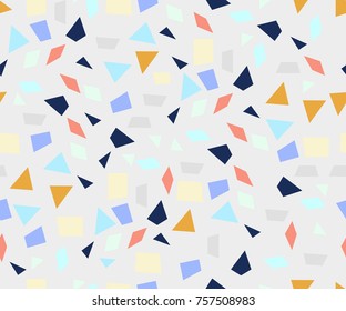 Terrazzo seamless pattern. Vibrant colors