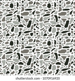 Terrazzo seamless pattern.Patterned texture Terrazzo Floor, polished stone pattern background.Vector abstract background with chaotic stains.