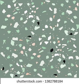 Terrazzo seamless patterns marble rock floor stone texture. 