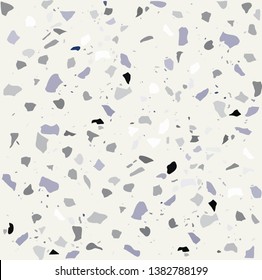 Terrazzo seamless patterns marble rock floor stone texture. 