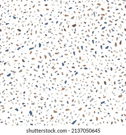 Terrazzo Stone Texture Seamless Pattern Design on Whie Background